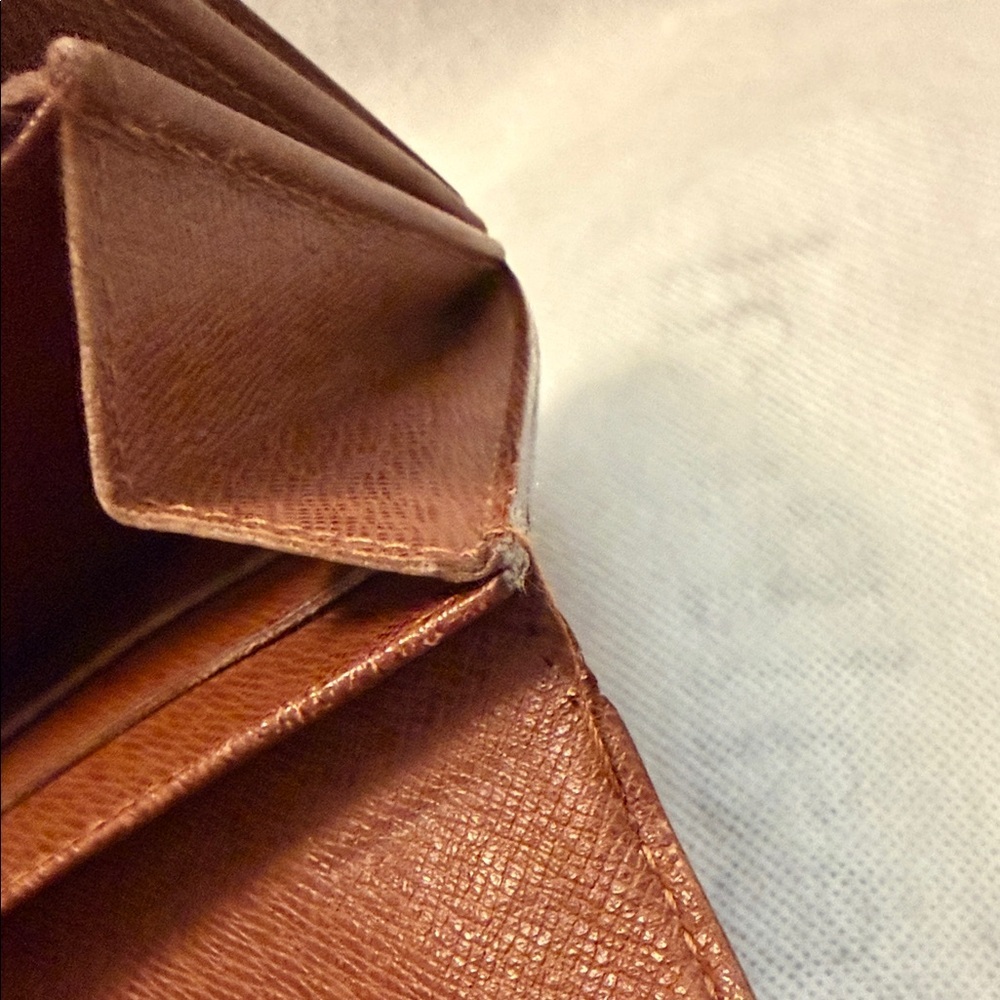 Louis Vuitton Sarah Long Brown Monogram Flap Snap Wallet Vintage - Picture 9 of 11